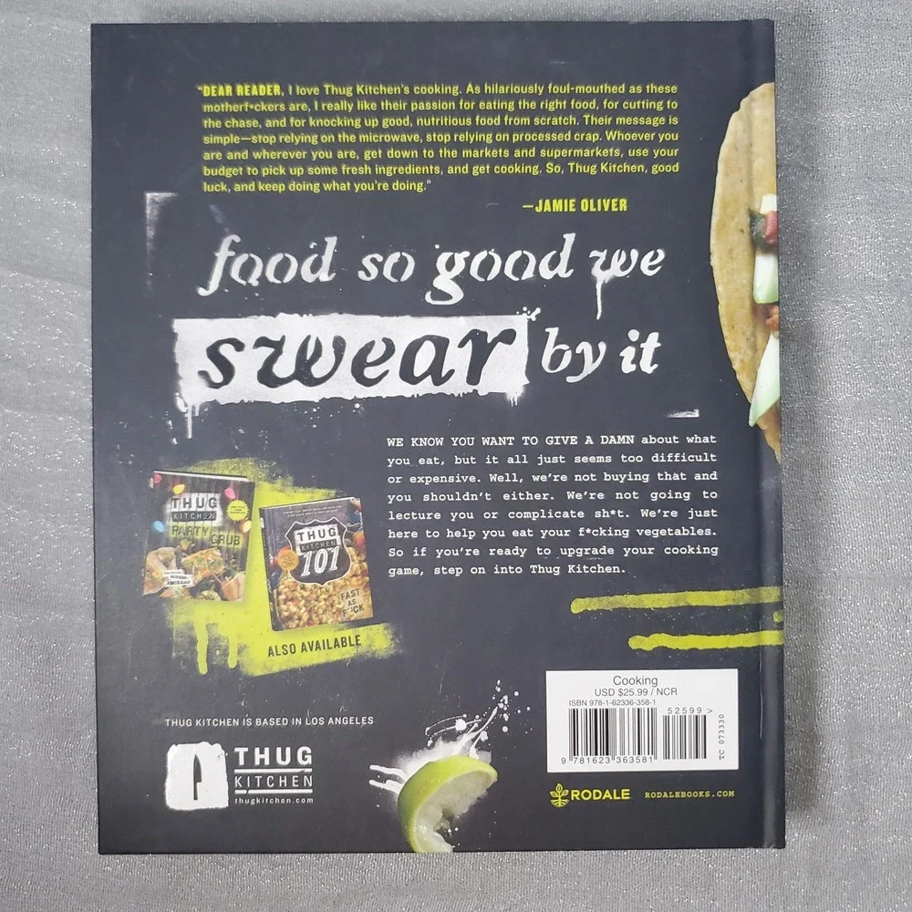 Thug Kitchen Eat Like You Give a F*ck Official Cookbook Vegan Plant‎ Based 2014